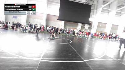 45 lbs Quarterfinal - Rayden Gardiner, Payson Lion Wrestling Club vs Dawson McMahon, Shootbox Wrestling Club