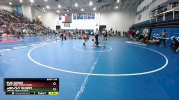 80 lbs Semifinal - Mac Beniek, Clear Creek Middle School vs Anthony Gilbert, Laramie Middle School