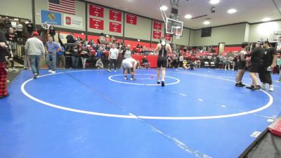 155 lbs Consi Of 8 #1 - Weston Johnson, Hilldale vs Gideon Wineinger, Coweta