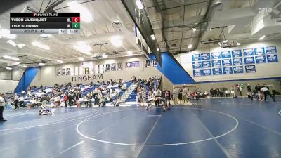 92 lbs Champ. Round 1 - Tyce Stewart, Northside Wrestling Club vs Tyson Liljenquist, White Rhino Wrestling