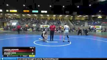 126 lbs Quarterfinals (8 Team) - Braden Davis, 4A Mazama vs Jaxson Leonard, 4A La Grande