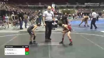 53 lbs Semifinal - Darien Prescott, Moses Lake Wrestling Club vs Ausome Guillermo, CVBJJ