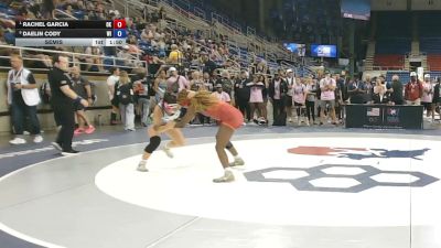 130 lbs Semis - Rachel Garcia, Oklahoma vs Daelin Cody, Wisconsin
