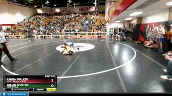 98 lbs Cons. Semi - Aaiden Walker, Lovell Middle School vs Trevin Shaffer, Thermopolis
