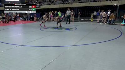 115 lbs Quarterfinal - Hunter Ammerman, Blandburg vs Luke Ackerman, Lacona