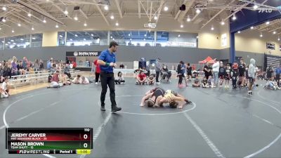 110 lbs Round 3 (8 Team) - Mason Brown, Team Shutt vs Jeremy Carver, Mat Assassins Black