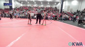 61 lbs Round Of 16 - Oaklin Grace, Blackwell Wrestling Club vs Kasen Shouse, Cowboy Wrestling Club