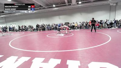 74 lbs Champ. Round 1 - Deacon Pickett, Gold Rush Wrestling vs Banks Norby, Mustang Wrestling Club