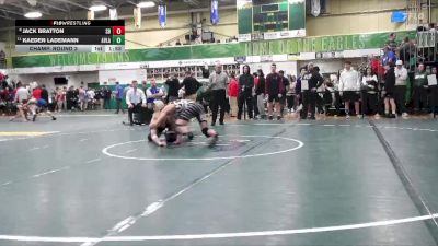 138 lbs Champ. Round 3 - Kaeden Lademann, Avon Lake vs Jack Bratton, Springboro