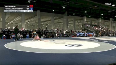 57 kg 7th Place Match - Aspen Blasko, Laker Wrestling Club vs Morgan Maschmann, Tiger Den Wrestling Club