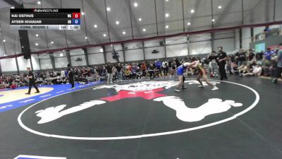 16U Boys FS - 132 lbs Cons. Round 2 - Kai Osthus, WA vs Ayden Khanjan, OR