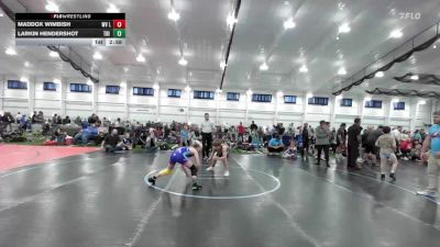 92 lbs Consi Of 4 - Maddox Wimbish, WV Lunatics-EL vs Larkin Hendershot, Tri State Hammers-EL