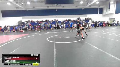 59 lbs Semifinal - Eli Fortunato, Threshold vs Liam Baker, Savage House Wrestling