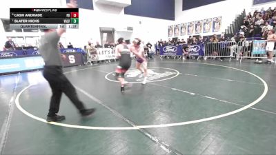 132 lbs Quarterfinal - Slater Hicks, Valencia/Valencia vs Cash Andrade, Palm Desert