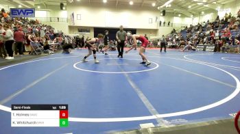 112 lbs Semifinal - Tyler Holmes, Broken Arrow Wrestling Club vs Korbin Whitchurch, Sperry Wrestling Club