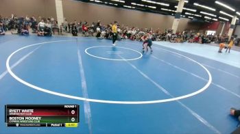 65-67 lbs Round 1 - Boston Mooney, Cypress Wrestling Club vs Ryett White, Spartan Mat Club
