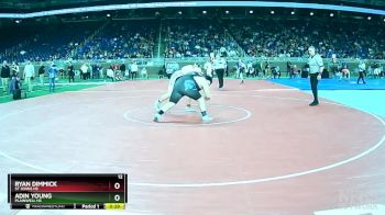 D2-285 lbs Cons. Semi - Adin Young, Plainwell HS vs Ryan Dimmick, St Johns HS