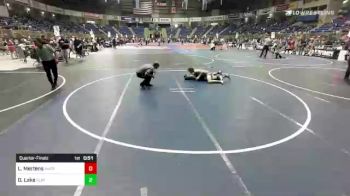 123 lbs Quarterfinal - Logan Mertens, Matpac ND vs Dane Lake, Flathead Valley WC