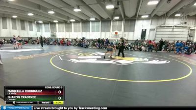 135 lbs Cons. Round 3 - Maricella Rodriguez, La Junta vs Sharon Crabtree, Laramie