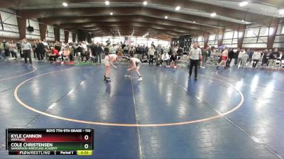 110 lbs Cons. Round 4 - Kyle Cannon, Westlake vs Cole Christensen, Sanderson Wrestling Academy