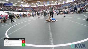 52 lbs Consi Of 4 - Bentley Story, Noble Takedown Club vs Wyatt Adkisson, Team Nomad