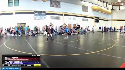 78 lbs Cons. Round 2 - Elijah Pettit, Bloomington South Wrestling Club vs Malachi Vessels, One On One Wrestling Club