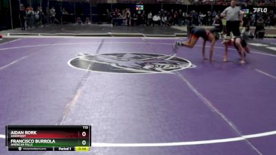 113 lbs Cons. Round 2 - Francisco Burrola, American Falls vs Aidan Rork, Sandpoint