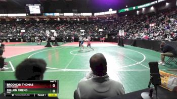 120 lbs Champ. Round 1 - Brooklyn Thomas, Unattached vs Fallon Friend, PIQ1