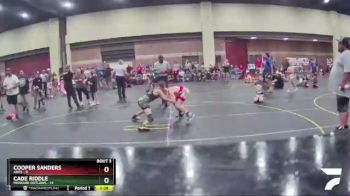 91 lbs Quarterfinals (8 Team) - Cooper Sanders, ARES vs Cade Riddle, Missouri Outlaws