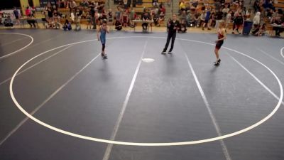 78 lbs Quarters - Breck White, IA vs Gabriel Jasso, MN