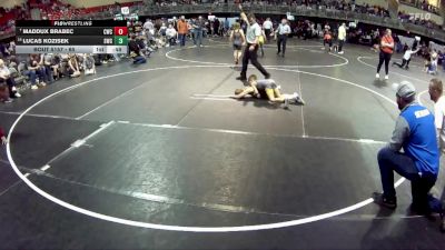65 lbs Cons. Round 3 - Lucas Kozisek, Seward Wrestling Club vs Maddux Brabec, Cavalry Wrestling Club
