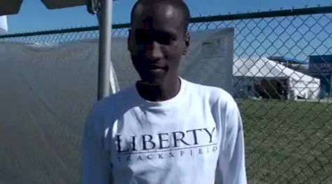 Sam Chelanga after victory at 2010 PreNats White race