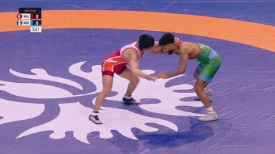 57 kg 1/2 Final - Chong Song Han, DPR Korea vs Roman Guillermo Bravo Young, Mexico