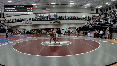 144 lbs 2nd Wrestleback (16 Team) - Landon Brown, Gordon Lee vs Bob Merritt, Irwin County