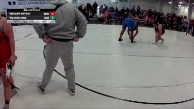 238 lbs Quarterfinal - Octavia Hill, North Omaha Athletic Club vs Nevaeh Bryant, Wood River Wrestling Club