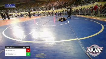 52 lbs Consi Of 8 #2 - Hadley-Glen Smith, Coweta Tiger Wrestling vs Noah Brooks, Duncan Demon Wrestling