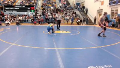 157 lbs Quarterfinal - Brayden Dykes, Torrington vs Juanito Bell, Wheatland