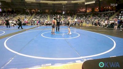 64 lbs Round Of 16 - Emy Rice, Clinton Youth Wrestling vs Keolahuki`iakawai Williams, Little Axe Takedown Club