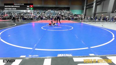 52 lbs Quarterfinal - Paxton Belleville, Shelton Wrestling Club vs Devynee Cruz, Pounders WC