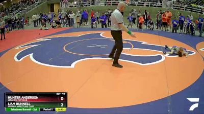 49 lbs Quarterfinal - Liam Bunnell, Umpqua Wrestling Club vs Hunter Anderson, Lebanon Mat Club