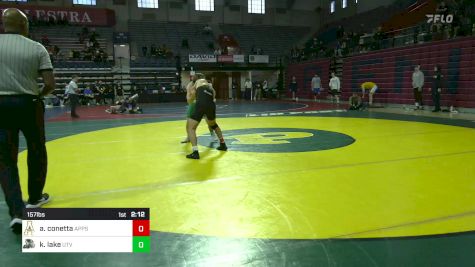 157 lbs Round Of 16 - Anthony Conetta, Appalachian State vs Kyler Lake, Utah Valley