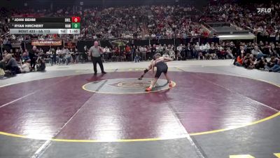 5A 113 lbs 1st Place Match - Ryan Hirchert, Nampa vs John Behm, Shelley