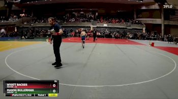 75 lbs Semis & 1st Wrestleback (8 Team) - Wyatt Backes, Rocori vs Mason Bullerman, Adrian