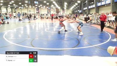 145 lbs Round Of 64 - Kaden Inman, Patton Trained Blue vs Tanner Kane, Off The Hook - Red