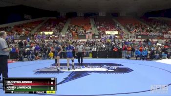135 lbs Cons. Round 2 - Madelynn Arnold, Eudora vs Nakita Lawrence, Sabetha
