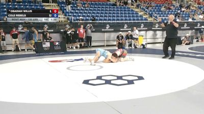 132 lbs Cons. Sub-quarters - Obadiah Willis, Illinois vs Cole Rebels, New Jersey