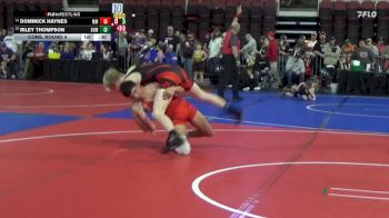 130 lbs Cons. Round 4 - Dominick Haynes, Mountain Man vs Riley Thompson, Helena Wrestling Club