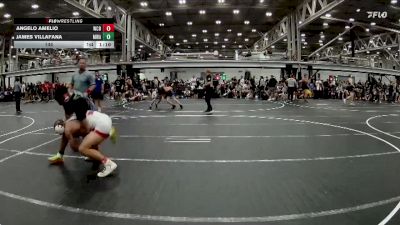 144 lbs Round 3 (8 Team) - Angelo Amelio, Wrecking Crew Blue vs James Villafana, Myland WA