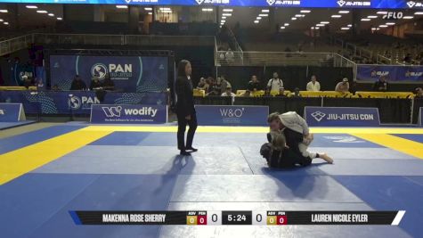 Lauren Nicole Eyler vs Makenna Rose Sherry 2026 Pan Jiu Jitsu IBJJF Championship