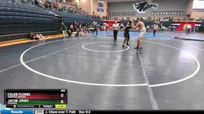 285 lbs Cons. Round 2 - Jacob Jones, Prosper vs Caleb Flores, Dripping Springs